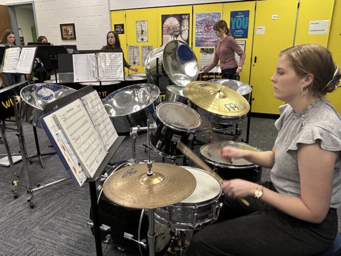 Wheeling Middle School Musicians Drum Their Way Downstate